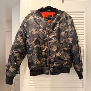 Camouflage Bomber Jacket